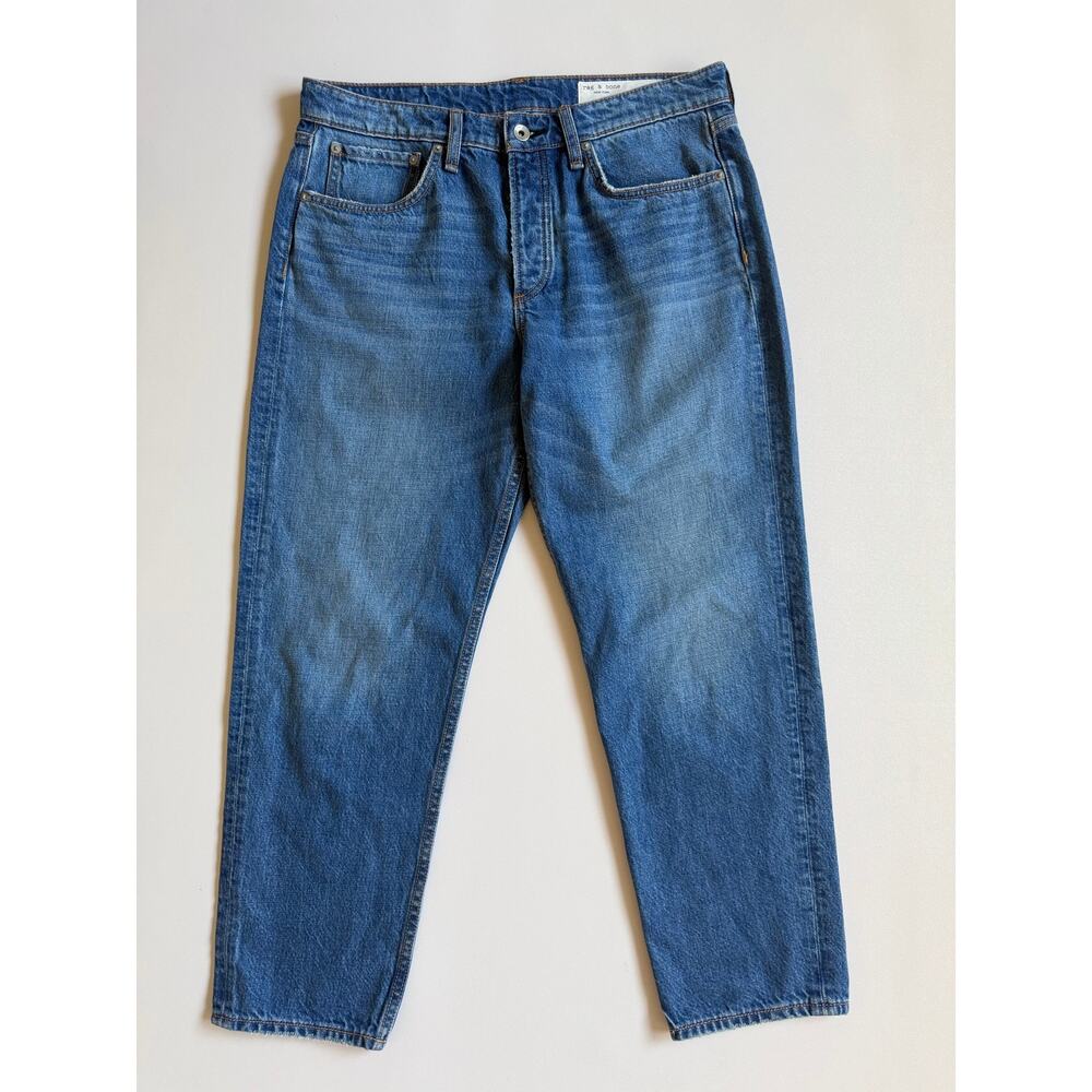 Rag & Bone Women's Clean Mick Rosa Mid-Rise Boyfriend Button Fly Jeans Size 29 - Picture 2 of 13